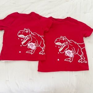 Brothers Matching 3T + 5T Valentines Day Tees